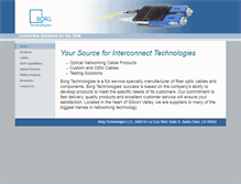 Tablet Screenshot of borg-tech.com